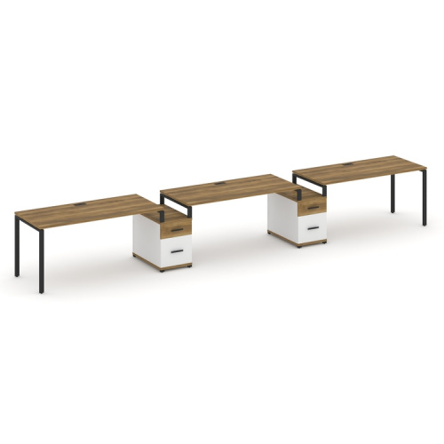 Бенч-система на 3 места с 2 опорными тумбами Concept CN.ORS-332 фото 7 Бенч-система на 3 места с 2 опорными тумбами Concept CN.ORS-332 фото 7