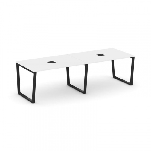 Style Project Стол переговорный SN-6T2.SPRG-014 Акация Лорка/Металл Антрацит/Заглушка Металл Антраци фото 4