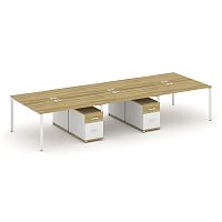 Бенч-система на 6 мест с 2 опорными тумбами Concept CN.DRS-347