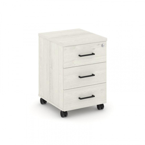 Style Project Тумба мобильная усил. колеса SN.TMU-002 Антрацит/Дуб Наварра/Черный Ручки 416*460*611 фото 18