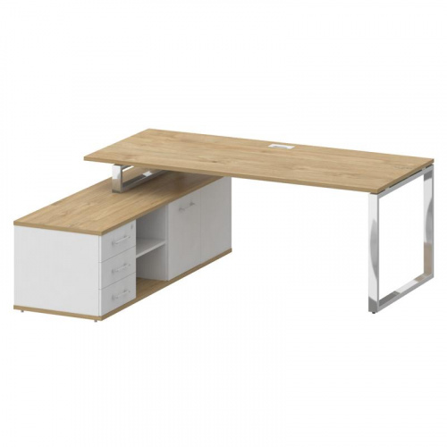 Стол руководителя с опорной греденцией Shift SK.SRG-200 (L) фото 2