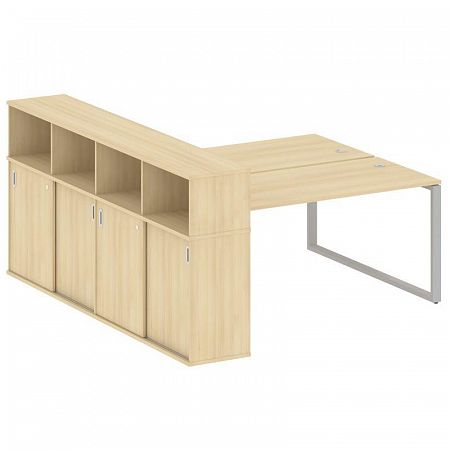 Бенч-система с шкафом-купе на О-обр. м/к Metal System БО.РС-СШК-4.4