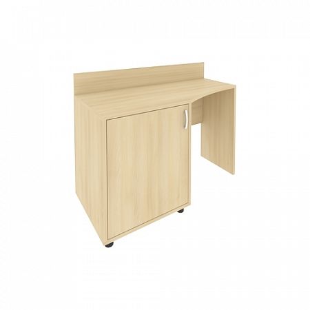 Стол (узкий) с тумбой и бортиком С-СТУ-120 (L)