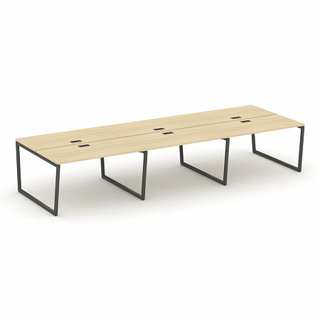 Style Project Рабочая станция 2-х сторон. SN-4T2.DRS-064 Акация Лорка/Металл Антрацит/Заглушка Пласт