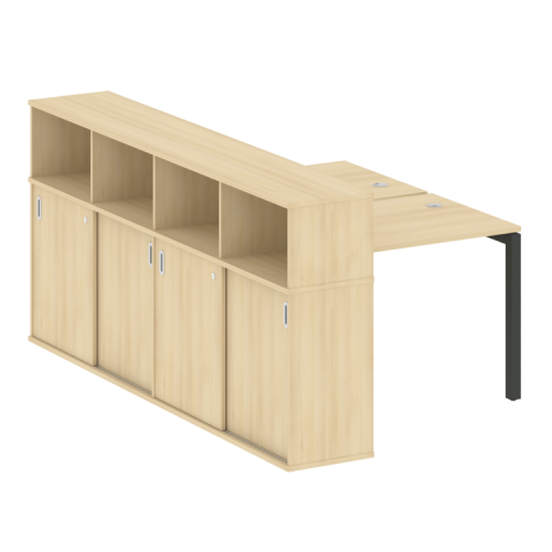 Бенч-система с шкафом-купе на П-обр. м/к Metal System Quattro 50БП.РС-СШК-4.1 фото 11 Бенч-система с шкафом-купе на П-обр. м/к Metal System Quattro 50БП.РС-СШК-4.1 фото 11