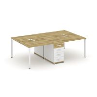 Бенч-система на 4 места с 1 опорной тумбой Concept CN.DRS-417