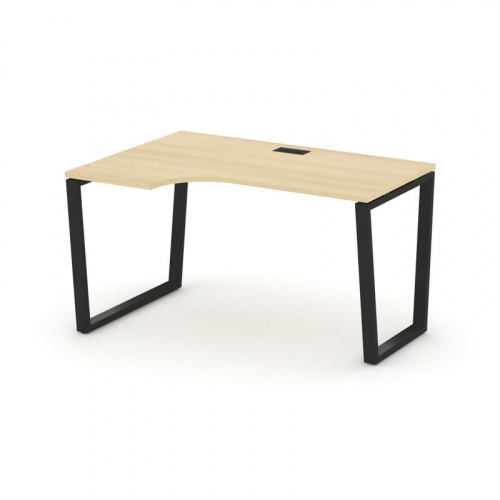 Style Project Стол рабочий эргоном. SN-6T2.SPA-012(L) Акация Лорка/Металл Антрацит/Заглушка Пластик фото 4