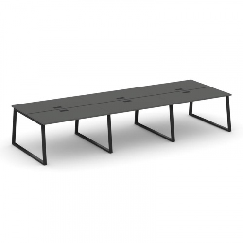 Style Project Рабочая станция 2-х сторон. SN-6T1.DRS-071 Акация Лорка/Металл Антрацит/Заглушка Пласт фото 5