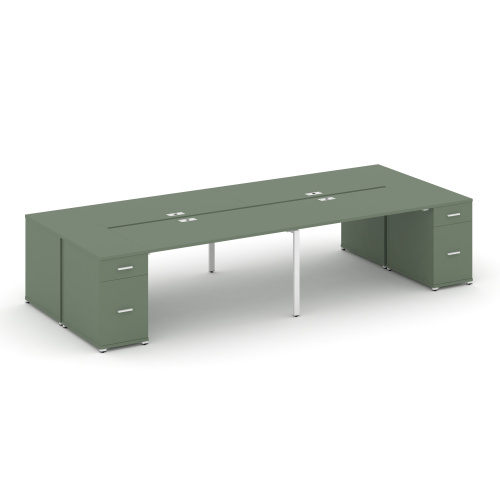 Бенч-система на 4 места с 2 опорными тумбами Concept CN.DRS-429 Бенч-система на 4 места с 2 опорными тумбами Concept CN.DRS-429