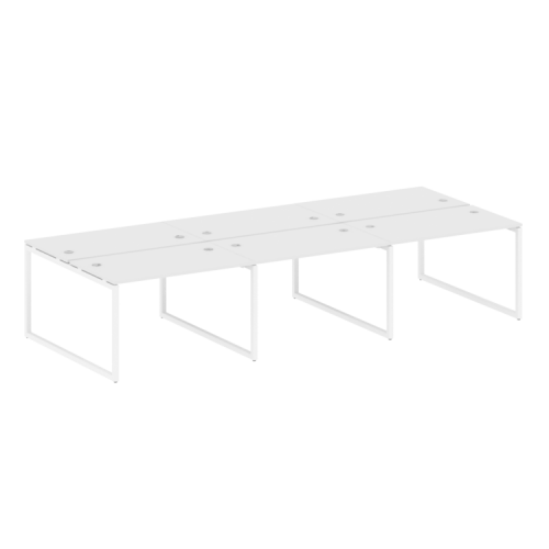 Бенч-система на 6 рабочих мест на О-обр. м/к Metal System Quattro 40БО.СМ-6.2 фото 9