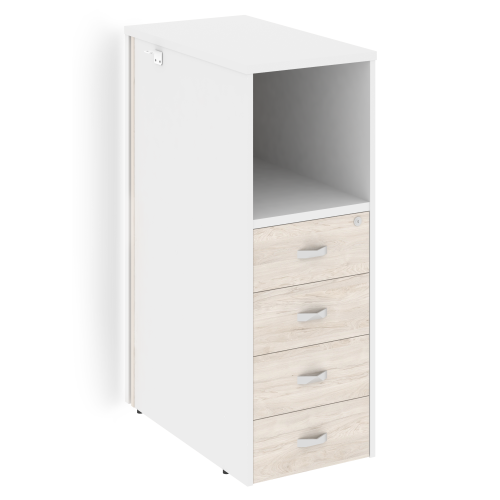 Тумба с подсветкой на 4 ящика Onix Белый O.R-TV-4.S фото 2