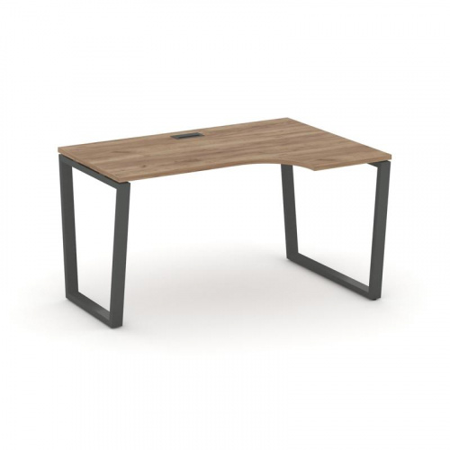 Style Project Стол рабочий эргоном. SN-6T2.SPA-011(R) Акация Лорка/Металл Антрацит/Заглушка Пластик фото 23