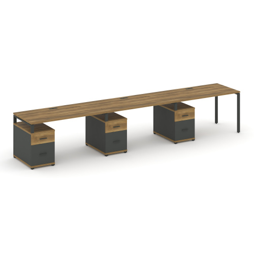 Бенч-система на 3 места с 3 опорными тумбами Concept CN.ORS-348 Бенч-система на 3 места с 3 опорными тумбами Concept CN.ORS-348