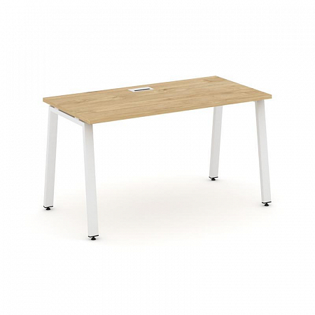 Style Project Стол письменный SN-6A.SP-005 Тиквуд Светлый/Металл Белый 1780*600*750