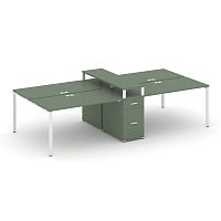 Бенч-система на 4 места с 1 опорной тумбой Concept CN.DRS-440