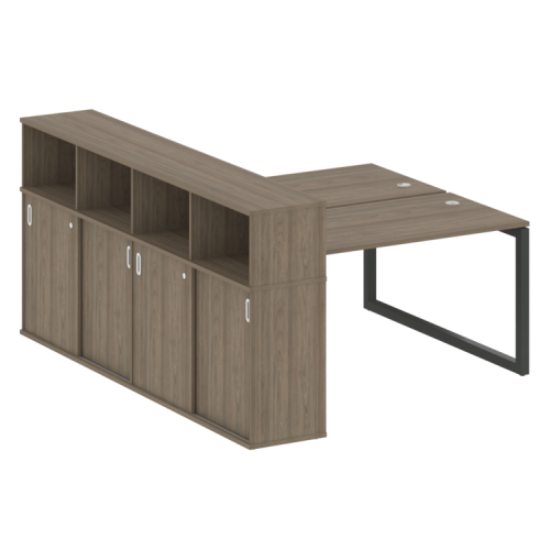 Бенч-система с шкафом-купе на О-обр. м/к Metal System Quattro 50БО.РС-СШК-4.3 Бенч-система с шкафом-купе на О-обр. м/к Metal System Quattro 50БО.РС-СШК-4.3