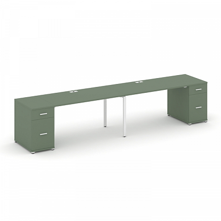 Бенч-система на 2 места с 2 опорными тумбами Concept CN.ORS-414