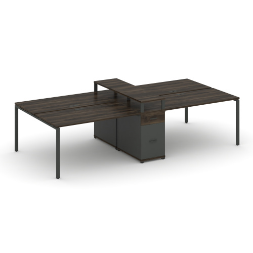 Бенч-система на 4 места с 1 опорной тумбой Concept CN.DRS-438 фото 3