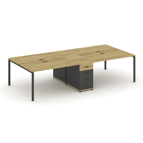 Бенч-система на 4 места с 1 опорной тумбой Concept CN.DRS-420 фото 4 Бенч-система на 4 места с 1 опорной тумбой Concept CN.DRS-420 фото 4