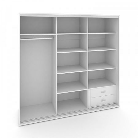 Корпус 3-х секционного шкафа низкого L=2369мм Maris SH.K3-6.2 K1