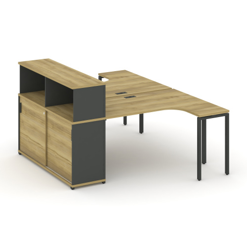 Бенч-система с опорным шкафом-купе с надставкой Concept CN.DSA-219 фото 4 Бенч-система с опорным шкафом-купе с надставкой Concept CN.DSA-219 фото 4