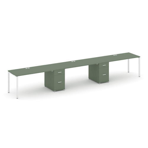 Бенч-система на 3 места с 2 опорными тумбами Concept CN.ORS-438