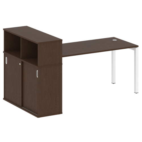 Стол офисный с шкафом-купе на П-обр. м/к Metal System Quattro 50БП.РС-СШК-3.4 фото 6 Стол офисный с шкафом-купе на П-обр. м/к Metal System Quattro 50БП.РС-СШК-3.4 фото 6