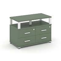 Тумба приставная с 4 ящиками Concept CN.TSP-003 W