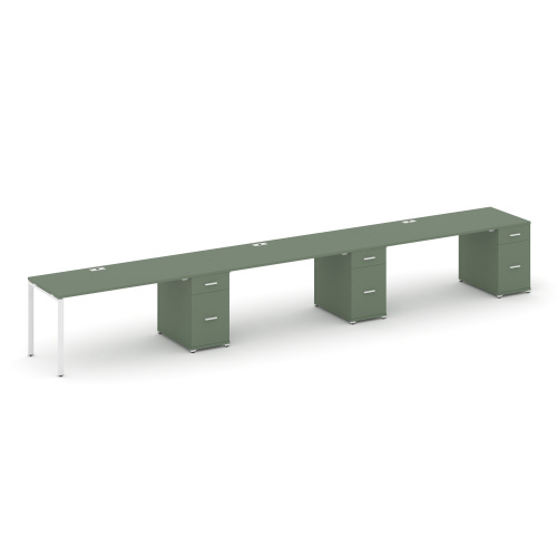 Бенч-система на 3 места с 3 опорными тумбами Concept CN.ORS-445