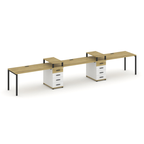 Бенч-система на 3 места с 2 опорными тумбами Concept CN.ORS-451 фото 6