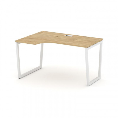 Style Project Стол рабочий эргоном. SN-4T2.SPA-012(L) Акация Лорка/Металл Антрацит/Заглушка Пластик фото 3