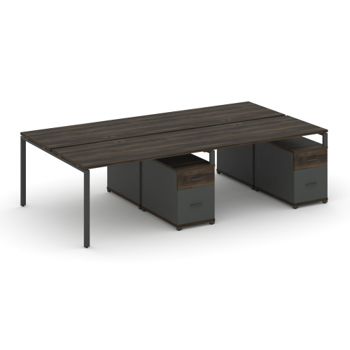 Бенч-система на 4 места с 2 опорными тумбами Concept CN.DRS-324 фото 3 Бенч-система на 4 места с 2 опорными тумбами Concept CN.DRS-324 фото 3