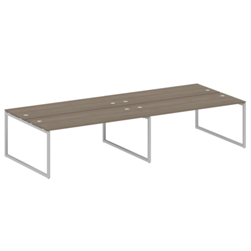 Бенч-система на 4 места на О-обр. м/к Metal System Quattro 40БО.СМ-4.5 Бенч-система на 4 места на О-обр. м/к Metal System Quattro 40БО.СМ-4.5