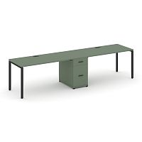 Бенч-система на 2 места с 1 опорной тумбой Concept CN.ORS-406