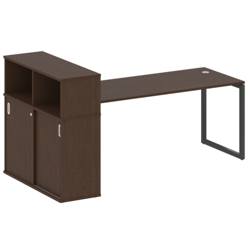 Стол офисный с шкафом-купе на О-обр. м/к Metal System Quattro 40БО.РС-СШК-3.5 фото 11 Стол офисный с шкафом-купе на О-обр. м/к Metal System Quattro 40БО.РС-СШК-3.5 фото 11