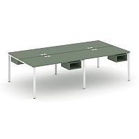 Бенч-система на 4 места с подвесными тумбами Concept CN.DRS-122