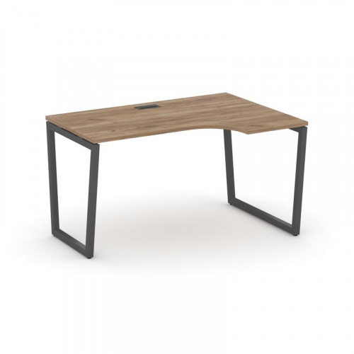 Style Project Стол рабочий эргоном. SN-4T2.SPA-022(R) Акация Лорка/Металл Антрацит/Заглушка Пластик фото 23