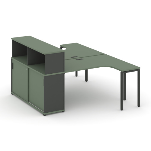 Бенч-система с опорным шкафом-купе с надставкой Concept CN.DSA-219 фото 2 Бенч-система с опорным шкафом-купе с надставкой Concept CN.DSA-219 фото 2