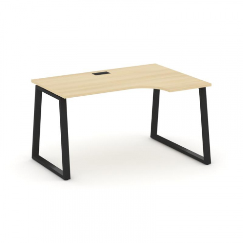 Style Project Стол рабочий эргоном. SN-6T1.SPA-002(R) Акация Лорка/Металл Антрацит/Заглушка Пластик фото 5 Style Project Стол рабочий эргоном. SN-6T1.SPA-002(R) Акация Лорка/Металл Антрацит/Заглушка Пластик фото 5