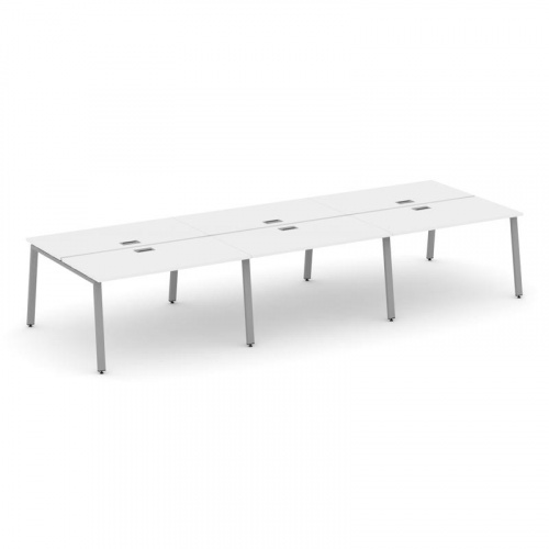 Style Project Рабочая станция 2-х сторон. SN-6A.DRS-063 Дуб Наварра/Металл Белый 4140*1232*750 фото 4 Style Project Рабочая станция 2-х сторон. SN-6A.DRS-063 Дуб Наварра/Металл Белый 4140*1232*750 фото 4