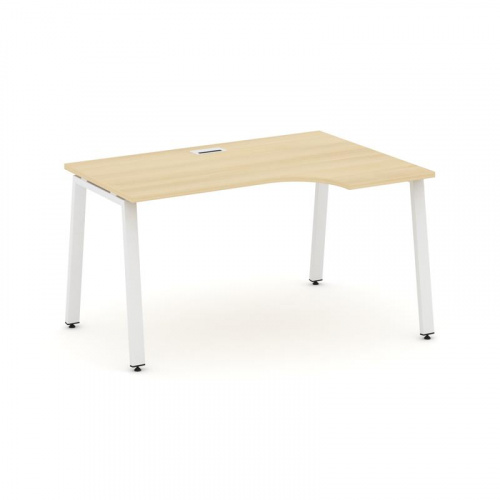 Style Project Стол рабочий эргоном. SN-6A.SPA-022(R) Антрацит/Металл Белый 1580*800/980*750 фото 20