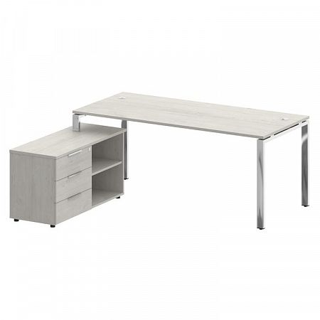 Стол руководителя с тумбой Metal System Direct БГ.СРТ-5.8 (L)