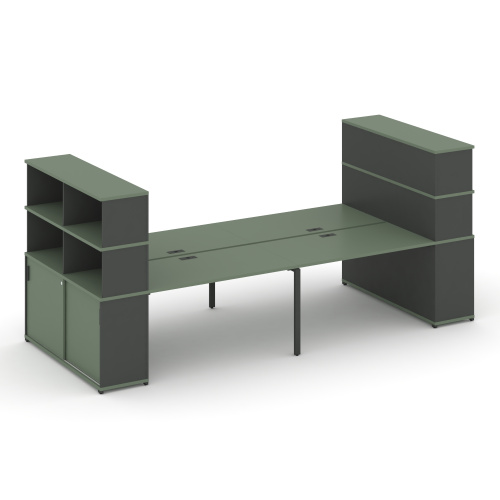 Бенч-система с опорными шкафами-купе Concept CN.DRS-288 фото 2 Бенч-система с опорными шкафами-купе Concept CN.DRS-288 фото 2