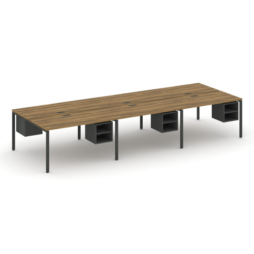 Бенч-система на 6 мест с подвесными тумбами Concept CN.DRS-148