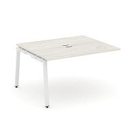 Style Project Проходной наб. элем. перег. стола SN-6A.NSPRG-033 Дуб Наварра/Металл Белый 1380*1180*7