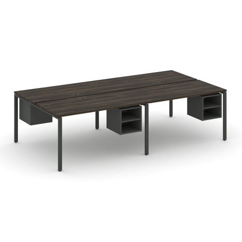 Бенч-система на 4 места с подвесными тумбами Concept CN.DRS-125 фото 2