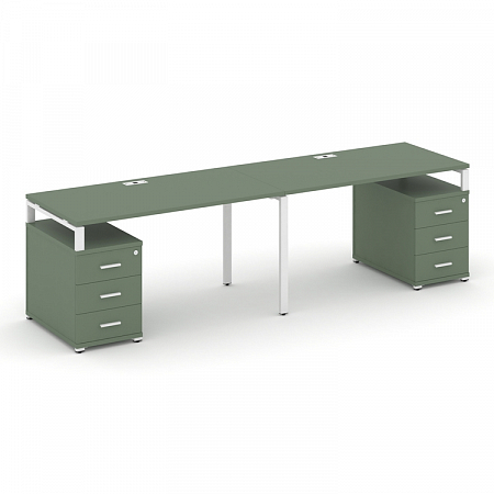 Бенч-система на 2 места с 2 опорными тумбами Concept CN.ORS-318