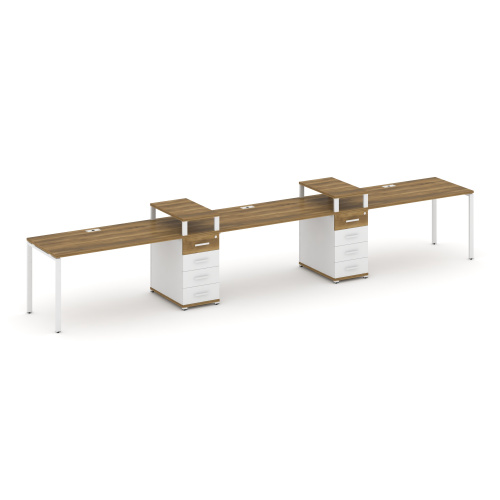 Бенч-система на 3 места с 2 опорными тумбами Concept CN.ORS-451 фото 8