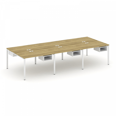 Бенч-система на 6 мест с подвесными тумбами Concept CN.DRS-142