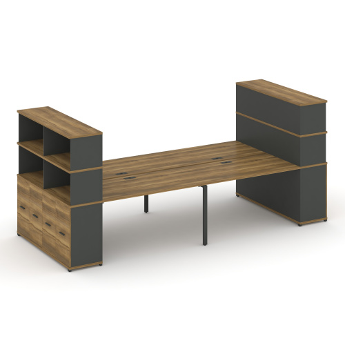 Бенч-система с опорными распашными шкафами Concept CN.DRS-275 Бенч-система с опорными распашными шкафами Concept CN.DRS-275
